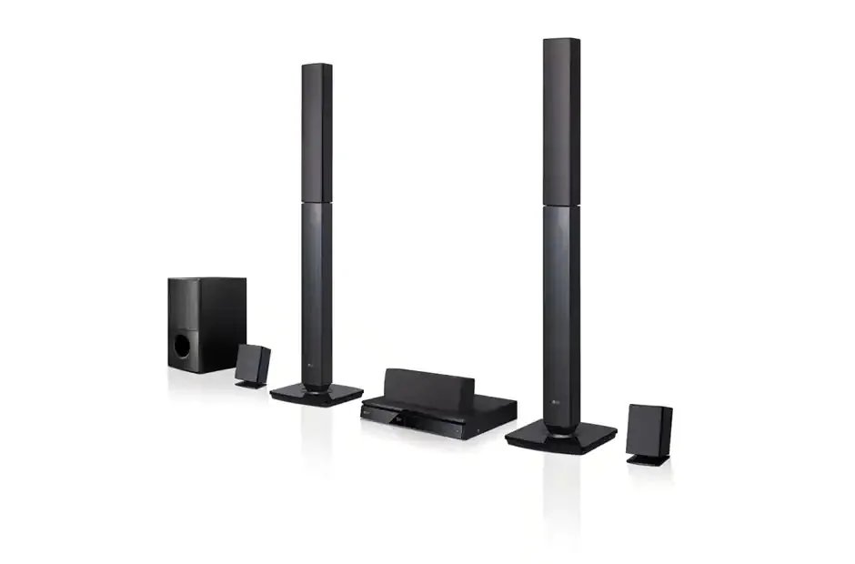 LG LHD647 1000W RMS 5.1ch 2TB DVD Home Theater System - Black