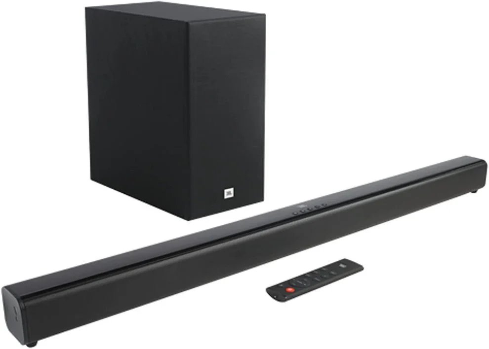 JBL 2.1 Channel Deep Bass Soundbar With Wireless Subwoofer, Black