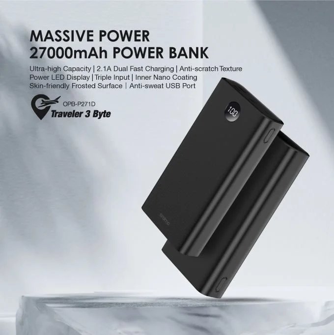 oraimo - Fast Charging Power Bank - Massive Power 27000mah