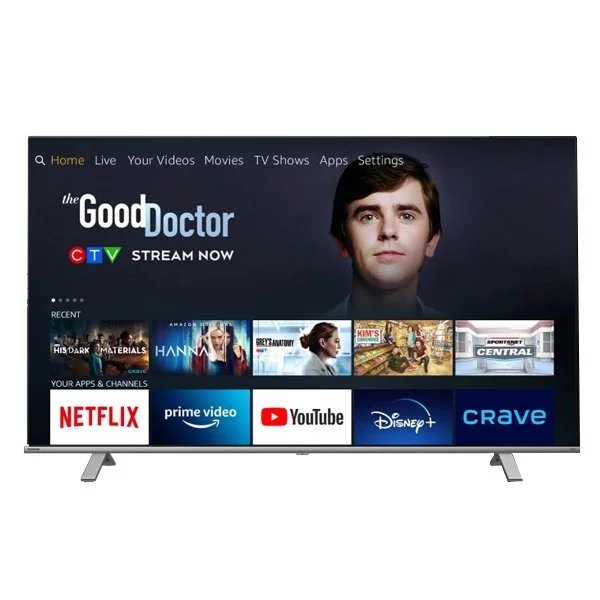 Toshiba 50 Inch UHD LED VIDAA Smart TV, Black – 50C350KW