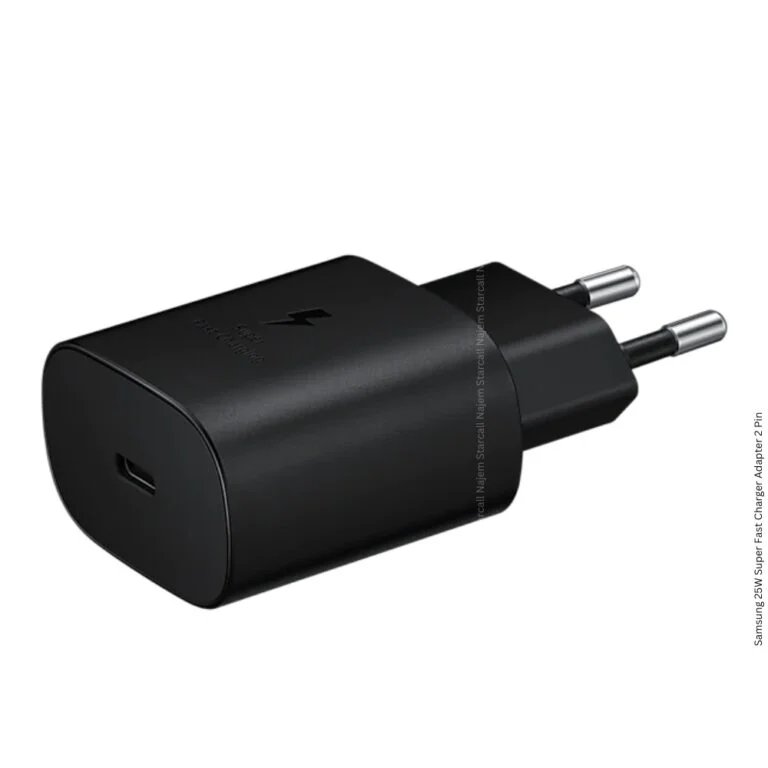 Samsung 25W Super Fast Charger Adapter 2 Pin Black
