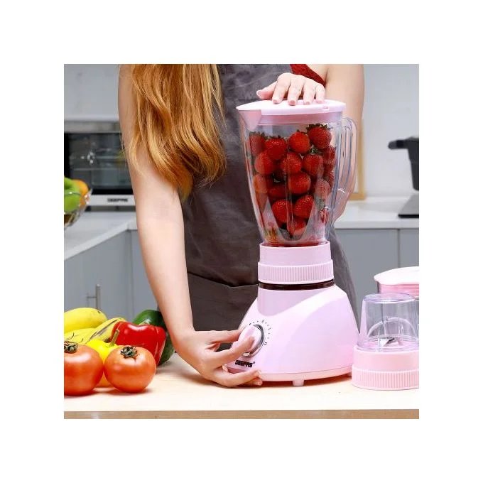 Geepas 3 IN 1 Blender, 1.5 Litres - Pink