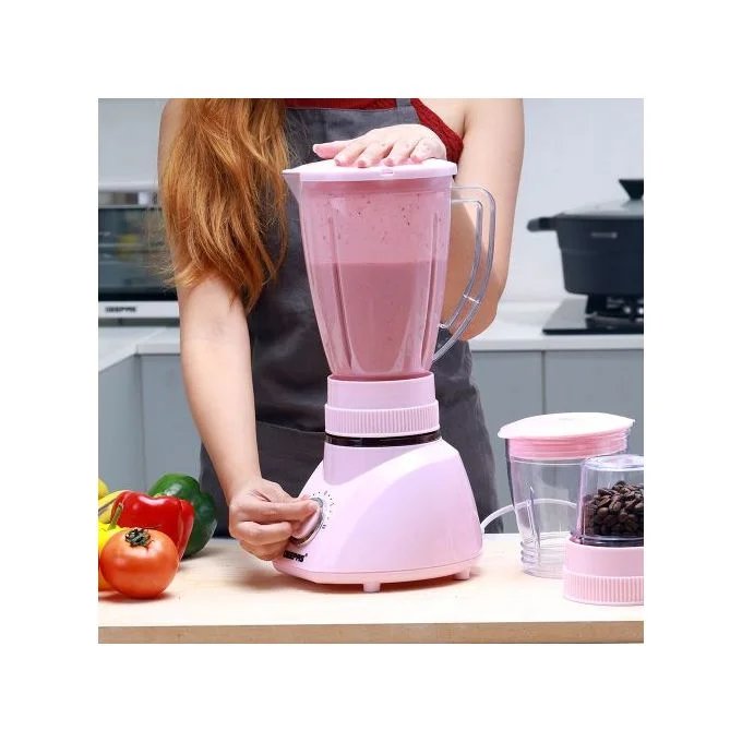 Geepas 3 IN 1 Blender, 1.5 Litres - Pink