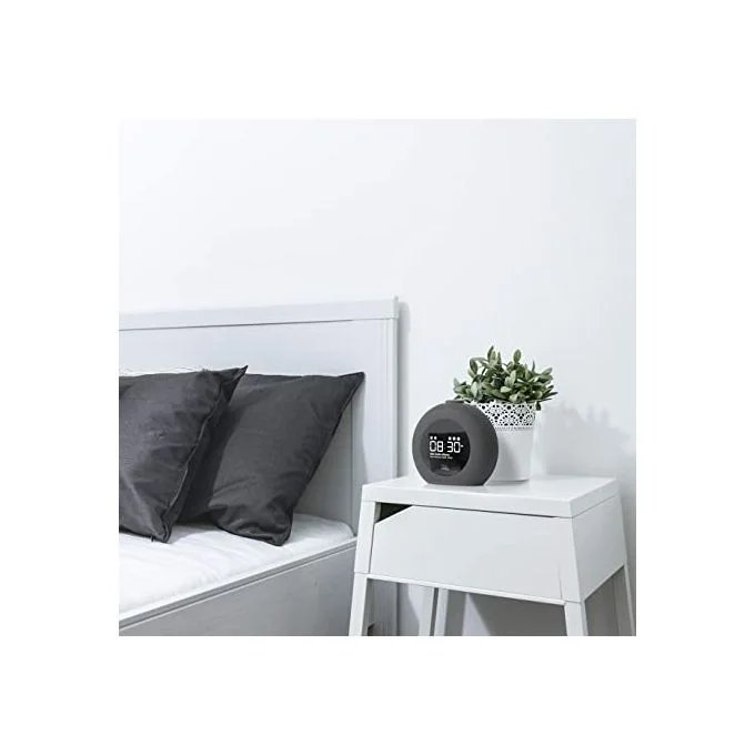 Horizon 2 DAB Bluetooth Clock Direct Power Speaker With FM Radio - Black