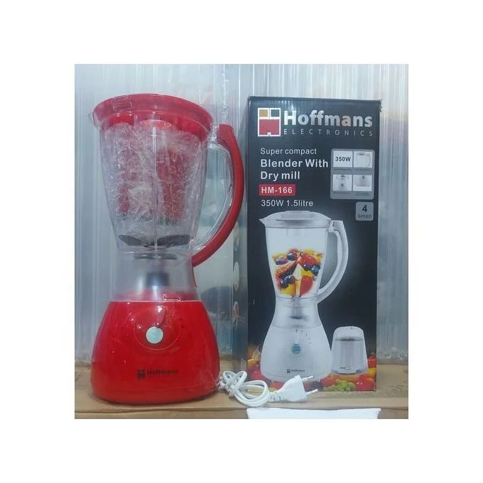 Hoffman Original Blender 4 Speed Melamine Jar 1.5L - Red