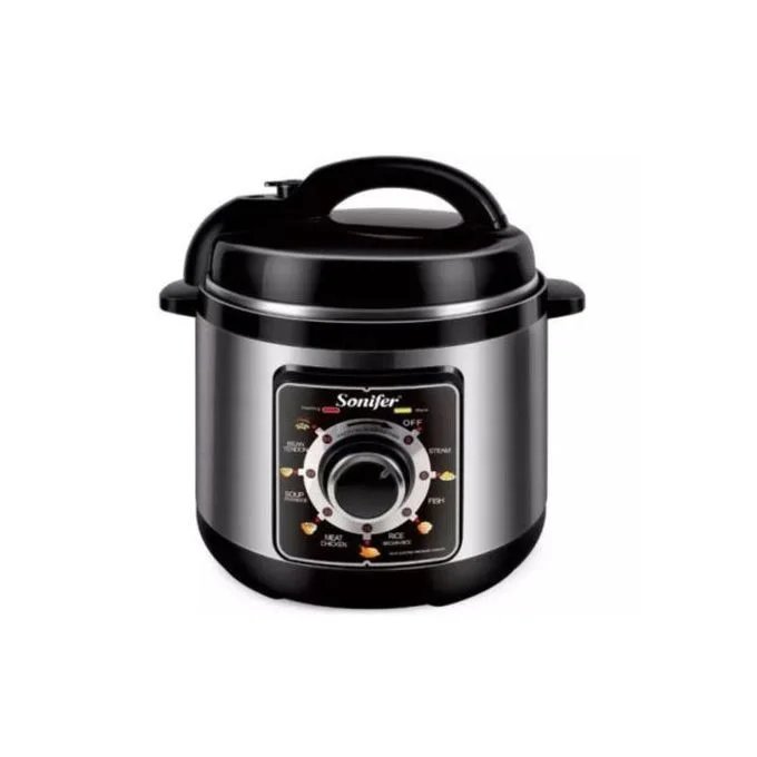 Sonifer 6L Electric Rice/Pressure Cooker-silver