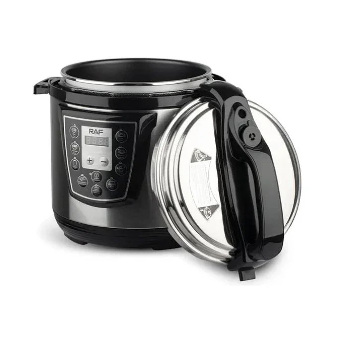 RAF 6L Electric Rice Pressure Cooker Steamer Pot- Silver