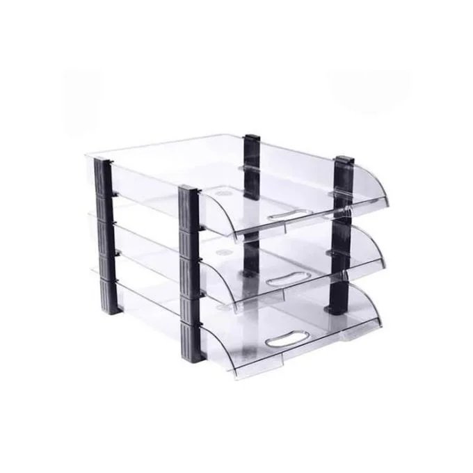 Executive Document Tray 3 Layer - Black