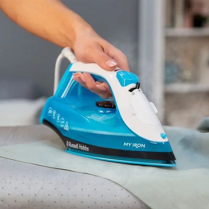 Russel Soleplate Steam Iron Box - Blue