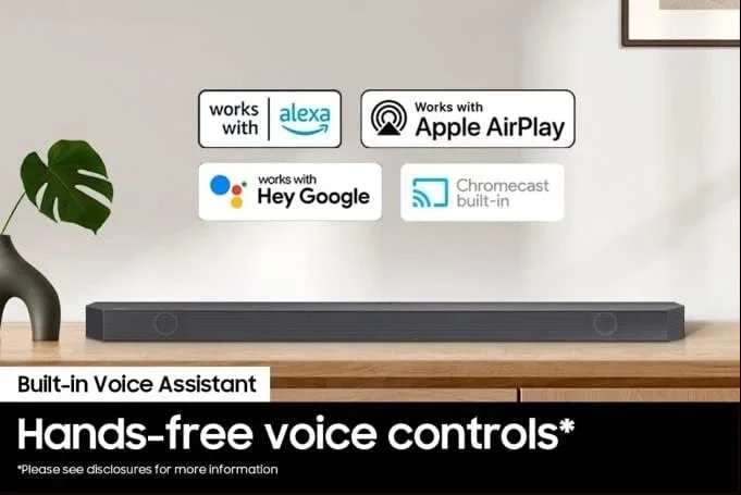 SAMSUNG HW-Q800B 5.1.2ch Soundbar w/ Wireless Dolby Atmos, DTS:X, Q Symphony, SpaceFit Sound, Built In Voice Assistant, AirPlay 2, Game Pro Mode, Tap Sound