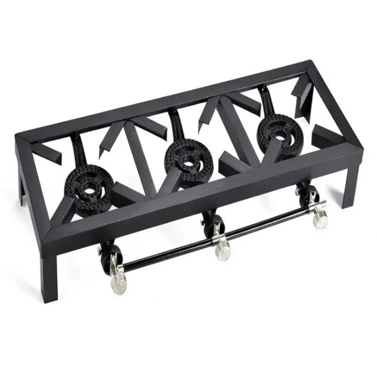 Commercial 3 Burner Gas Stove – Triple