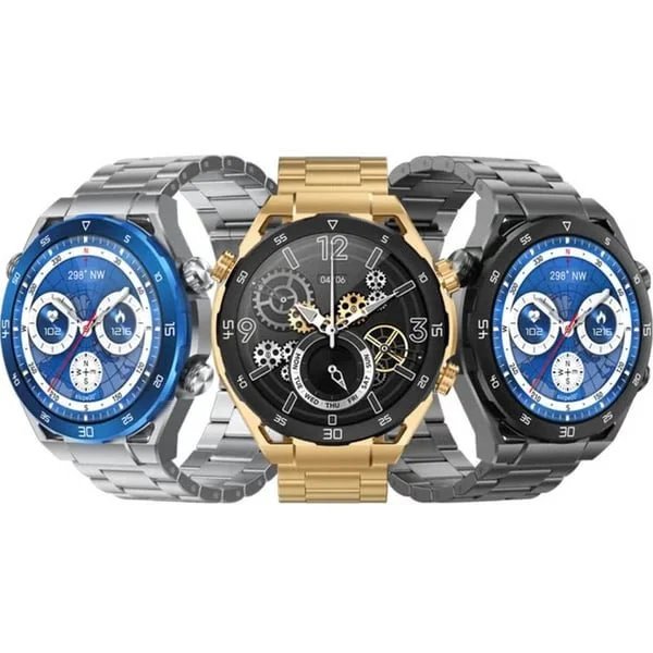 G-Tab GT8 Amoled Smart Watch, Music Storage upto 1 GB, 1.43 INCHES AMOLED WITH LEATHER Strap + RUBBER Strap, Smart Calling, heart rate, blood oxygen, sport mode, always display on