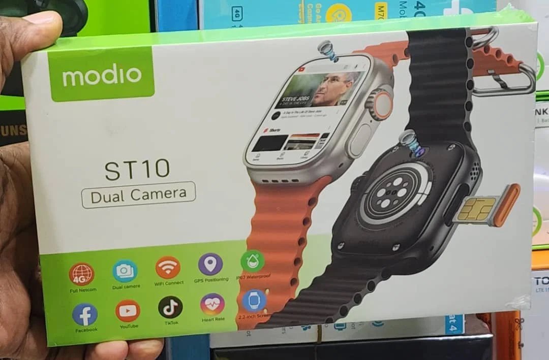 4GB Ram 64GB Rom Modio 4G Ultra Smart Watch 2.2 inch Display 3 Pairs strap 4G Call Compass Wifi GPS Series 8 Ultra Sim Card Ultra Smartwatch