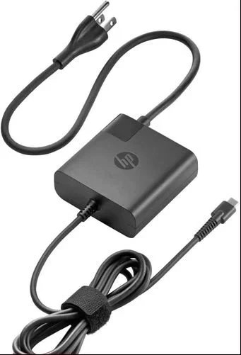 HP Type-C Laptop Charger AC Adapter USB Type- C 65W – Black