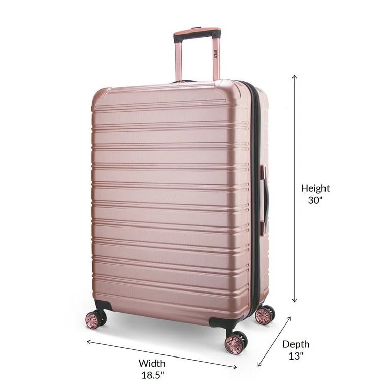 iFLY Hardside Fibertech Luggage 28" Checked Luggage / travel bag , Rose Gold (medium).