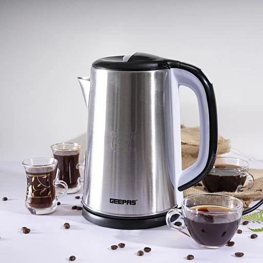 Geepas GK38028 Electric Cordless Kettle 2.5L 1600W