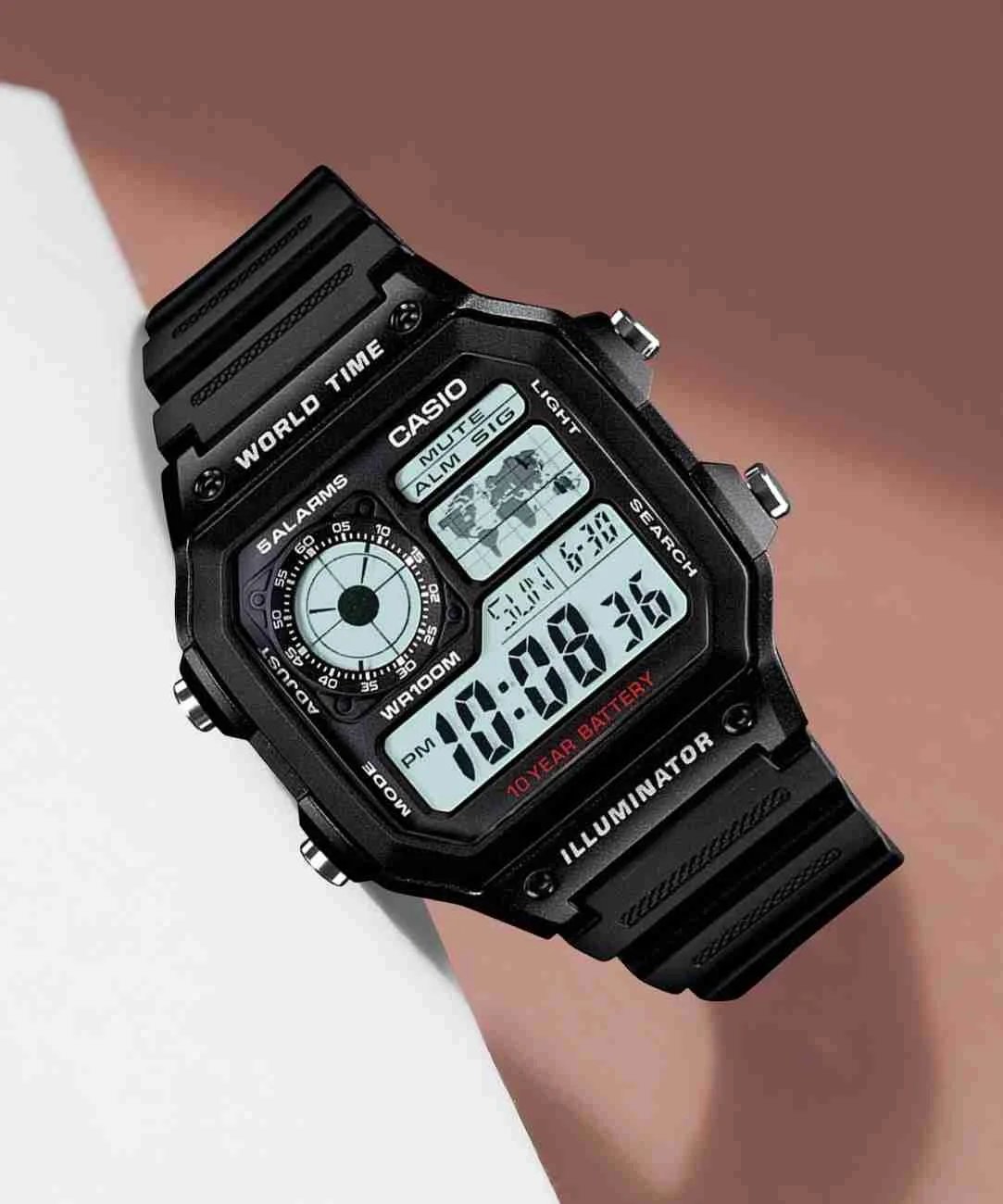 Casio Men's Sports Watch Light Stopwatch Alarm 50m Water Resist