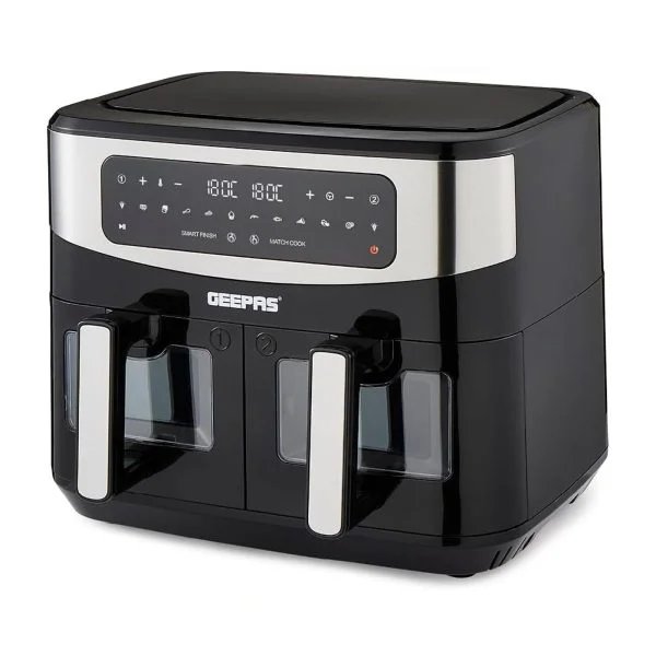Geepas 9L Dual Basket Digital Convection Air Fryer | GAF37525