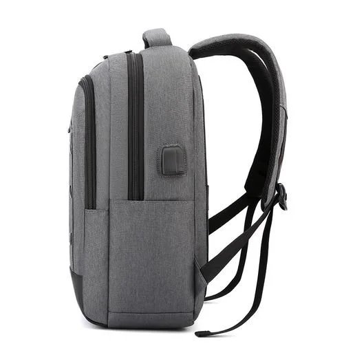 Anti-Theft USB 16" Laptop Backpack - Gray
