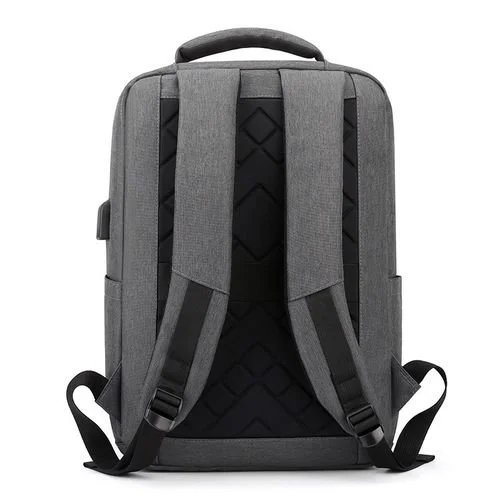 Anti-Theft USB 16" Laptop Backpack - Gray