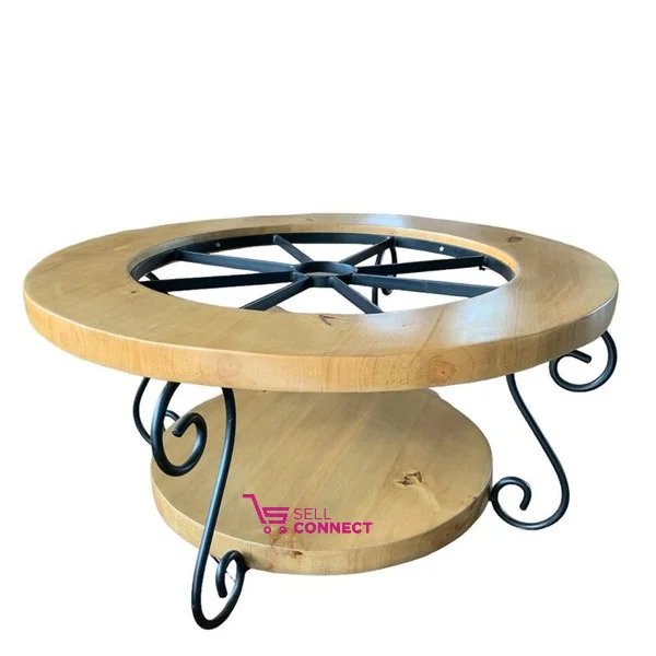 Centre Table - Wood and Metal Design