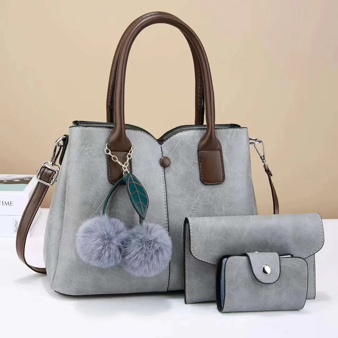 Set Of 3 Women's Leather Bags Women's Shoulder Bag