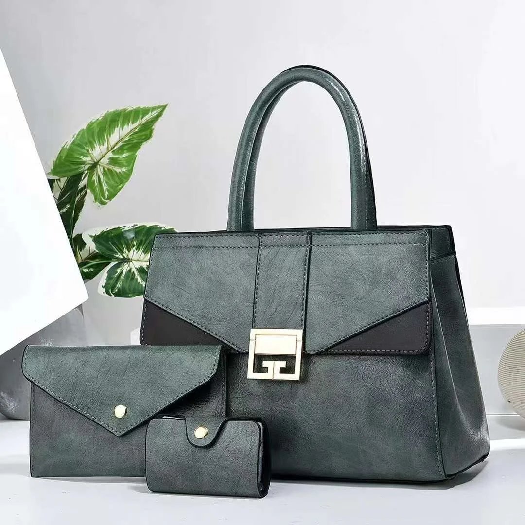 Set Of 3 Women's Leather Bags Women's Shoulder Bag
