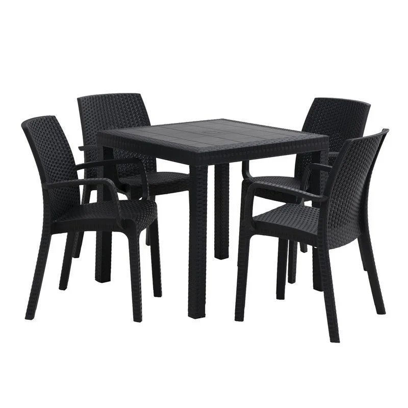 Classic plastic dining table set.