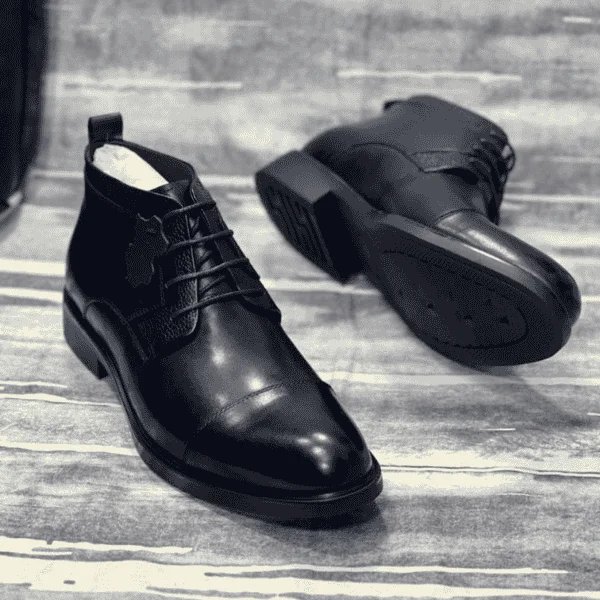 Men's formal office gentle leather boots