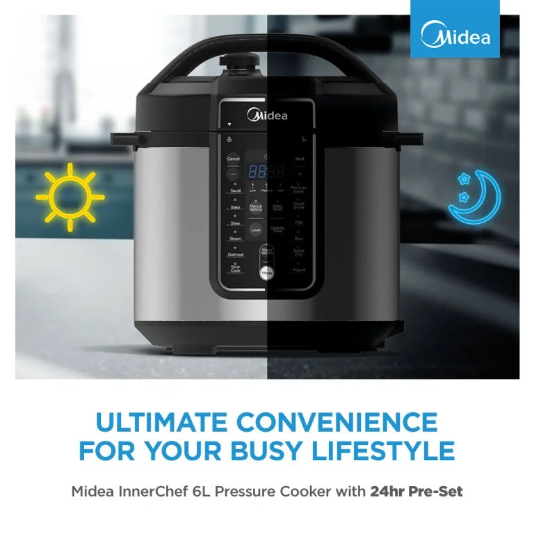 Midea Digital Pressure Cooker 6L InnerChef 12 in 1 Multifunctional MY-CS6037P