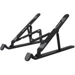 Green Lion Foldable Laptop Stand with 7 Adjustable Tilts, Up to 17" Compatibility, Multi-Angle Adjustable Latop Stand Black