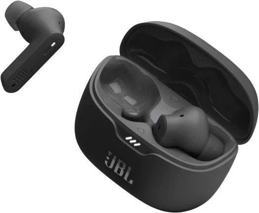 JBL Tune Beam True Wireless Noise Cancelling Earbuds, Pure Bass Sound, Bluetooth 5.3, Smart Ambient, 4-Mics Technology, Voice Aware, 48H Battery, Water and Dust Resistant - Black | JBLTBEAMBLK