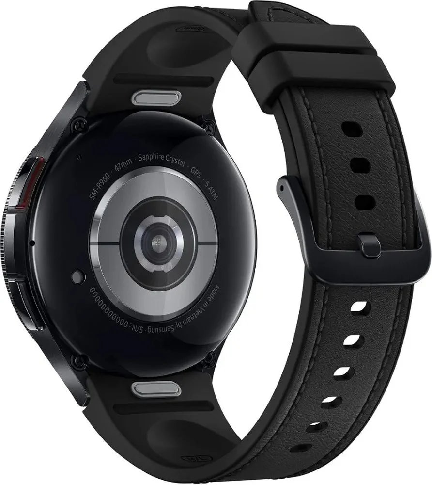 SAMSUNG Galaxy Watch 6 Classic 47mm Stainless-Steel Smartwatch w/Fitness Tracker, Heart Monitor, BIA Sensor, Bluetooth – Black
