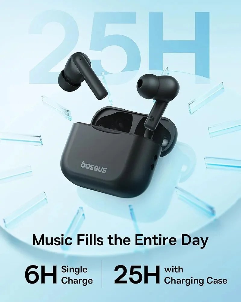 Baseus Bowie E17 True Wireless Earbuds with 25 hours and Punch Bass.