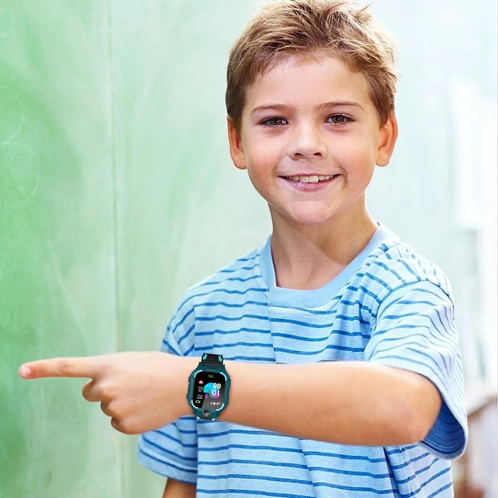 Alreha Kids Smartwatch K2 with a rechargeable battery, sim card slot that allows you to communicate with your kid, sweat proof