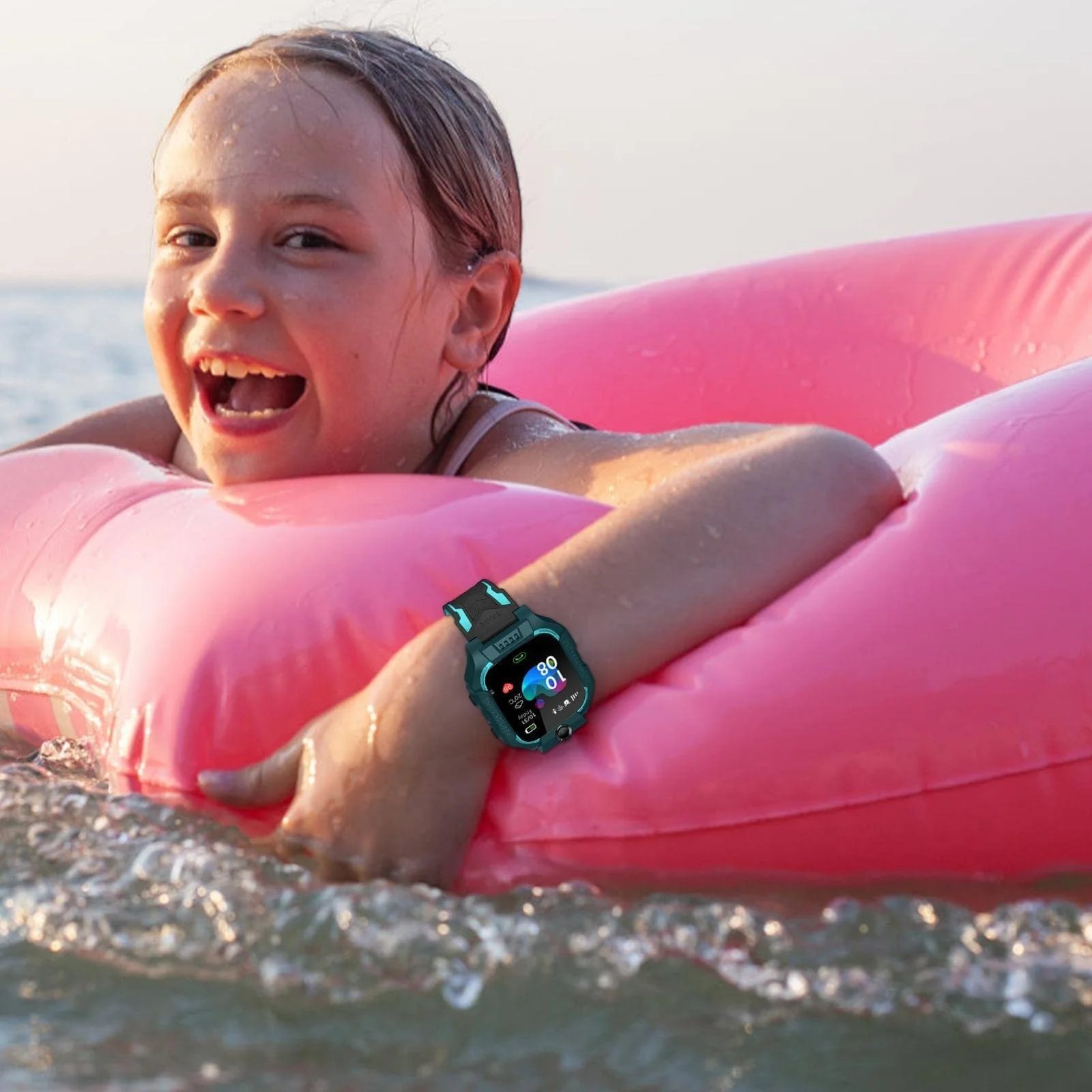 Alreha Kids Smartwatch K2 with a rechargeable battery, sim card slot that allows you to communicate with your kid, sweat proof