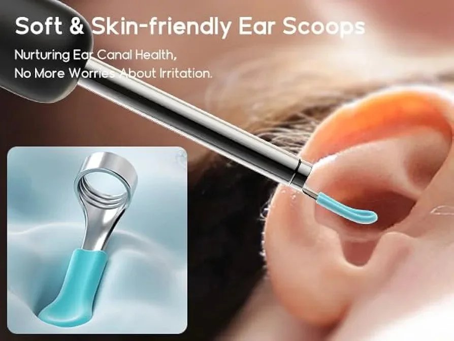 BEBIRD Ear Wax Removal Tool R1 Upgraded Version with 1080HD Camara, Waterproof, Anti-Fall Off Eartip, Wireless Otoscop with Light and Camera, Android/iOS Support.