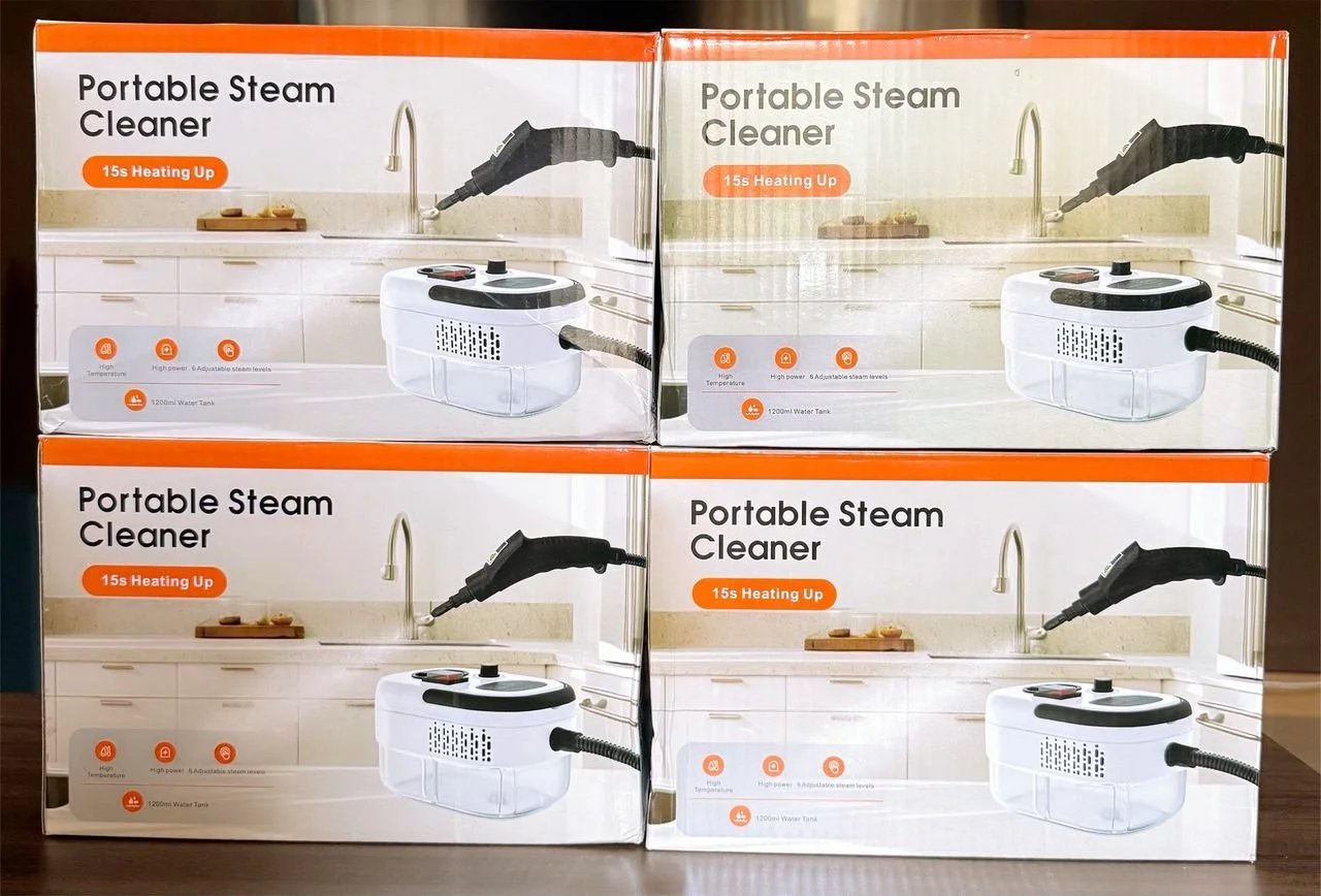 2500w Steam Cleaner, High Pressure Steam Cleaner for Home, Handheld Steam Cleaner with Brushes, Portable Steamer for Cleaning, High Heat Steamer for Windows, Furniture, Kitchen, Bathroom,Tile