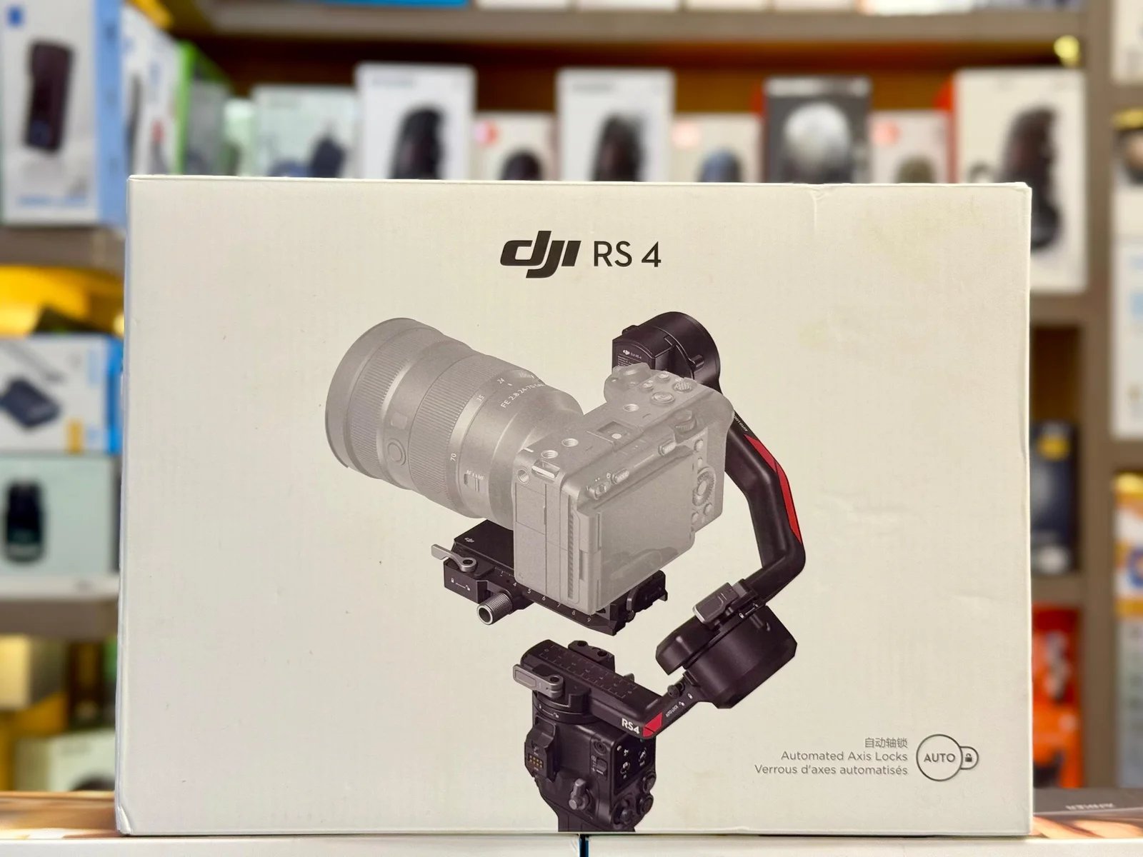 DJI RS4 3Axis Gimbal Stabilizer for DSLR and Mirrorless Cameras Canon/Sony/Panasonic/Nikon/Fujifilm, 2nd-Gen Native Vertical Shooting, 2-Mode Switch Joystick, Teflon Axis Arms, Camera Gimbal