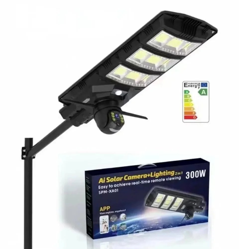AXM 450W Ai Solar Camera with Street Light All in One Water-Proof with Remote Control