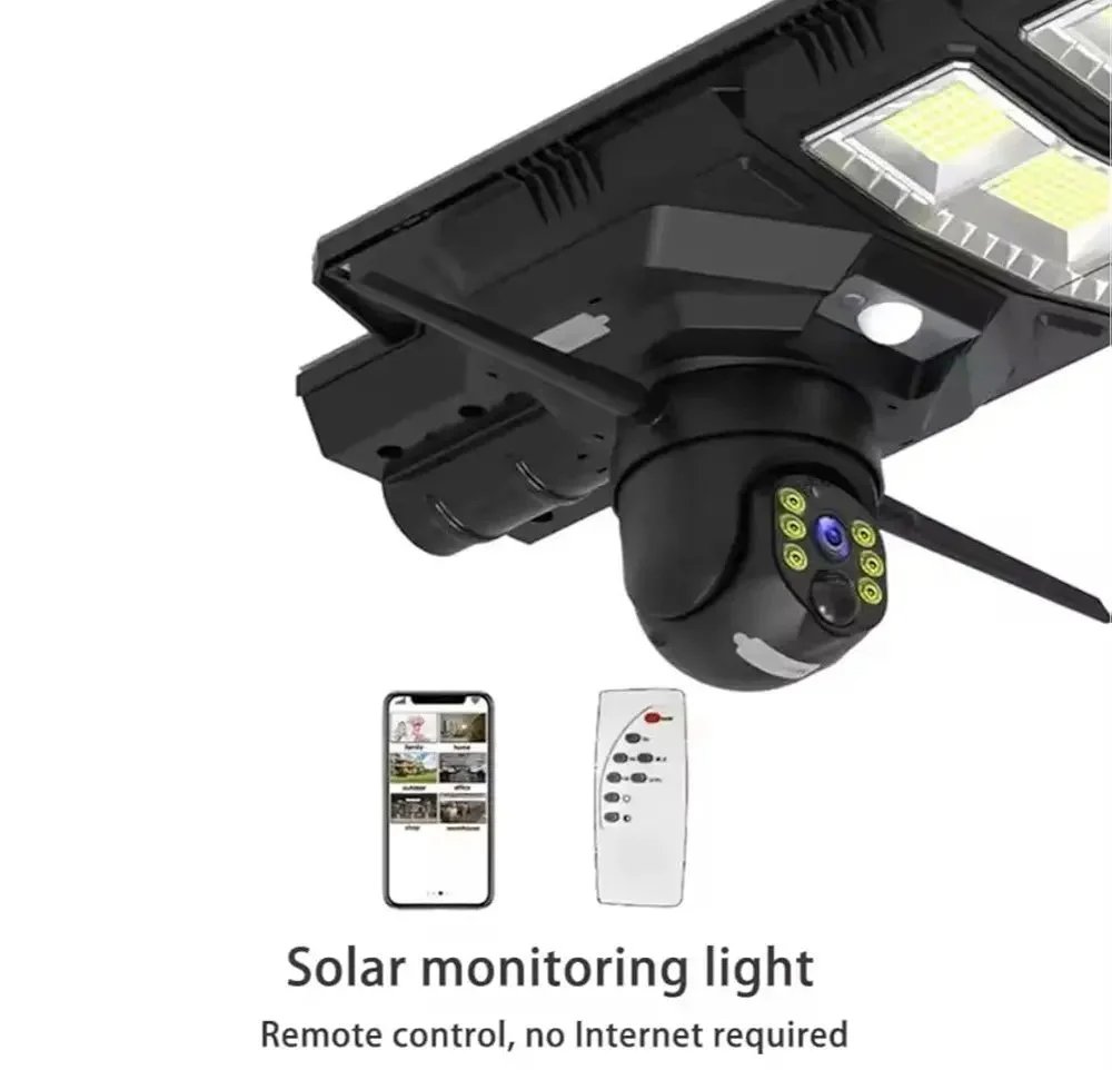 AXM 450W Ai Solar Camera with Street Light All in One Water-Proof with Remote Control