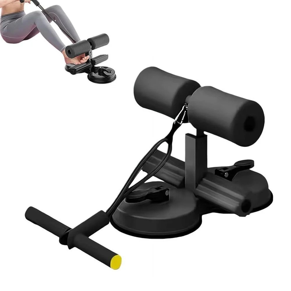 Portable Adjustable Sit up Exercise Equipment, Dual Suction Cup Core Exercise Ab Machine, Abdominal Muscles Full Body Training for Abs Home Gym Exercise