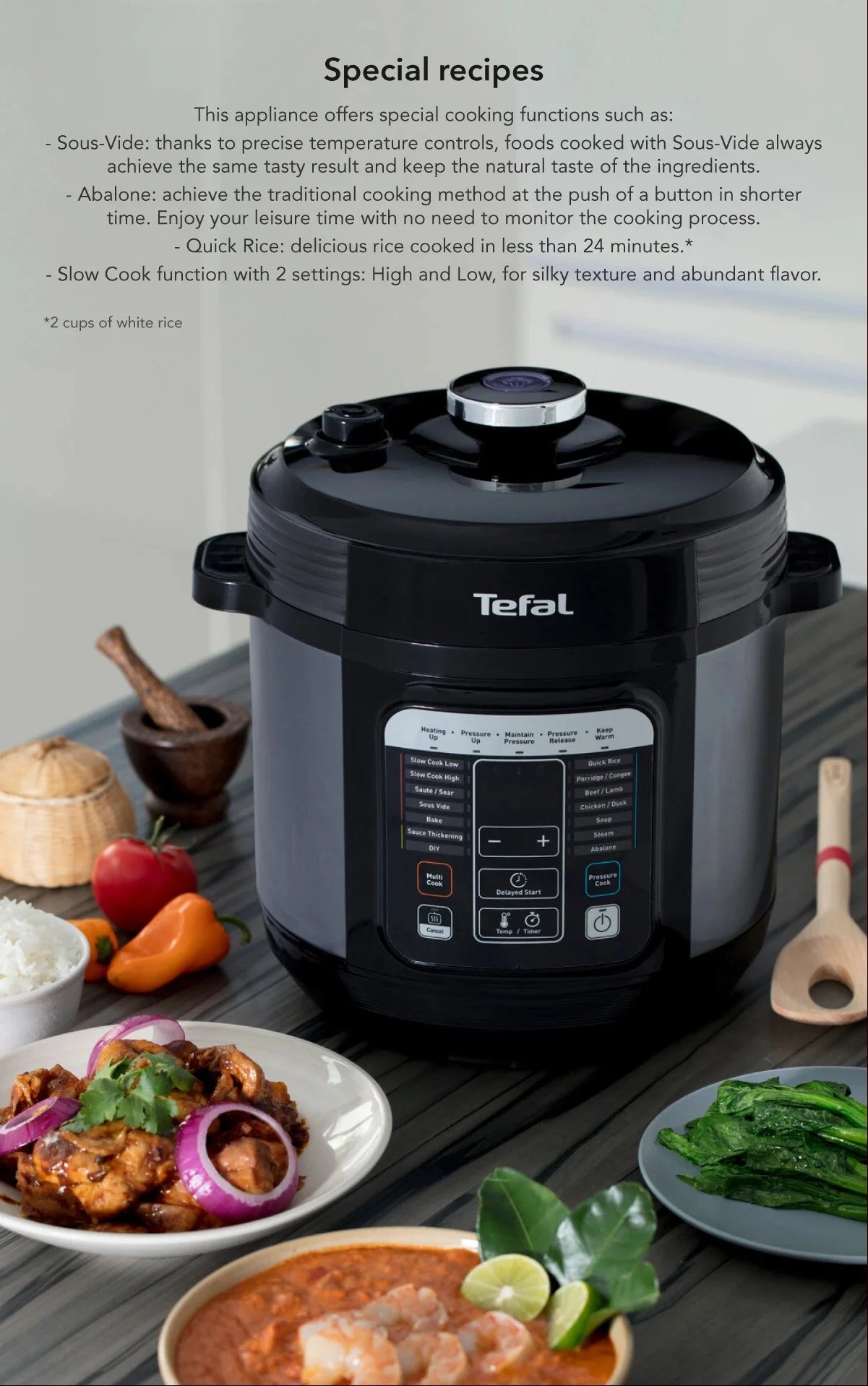 Tefal multi-cooker, the Home Chef Smart, it's 6L, 1000W, and a fast pressure cooker!