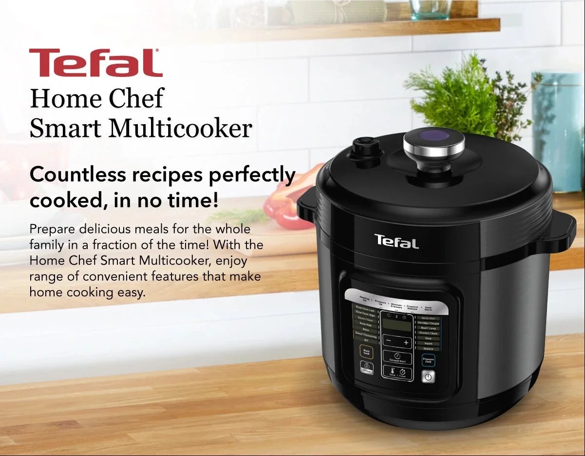 Tefal multi-cooker, the Home Chef Smart, it's 6L, 1000W, and a fast pressure cooker!