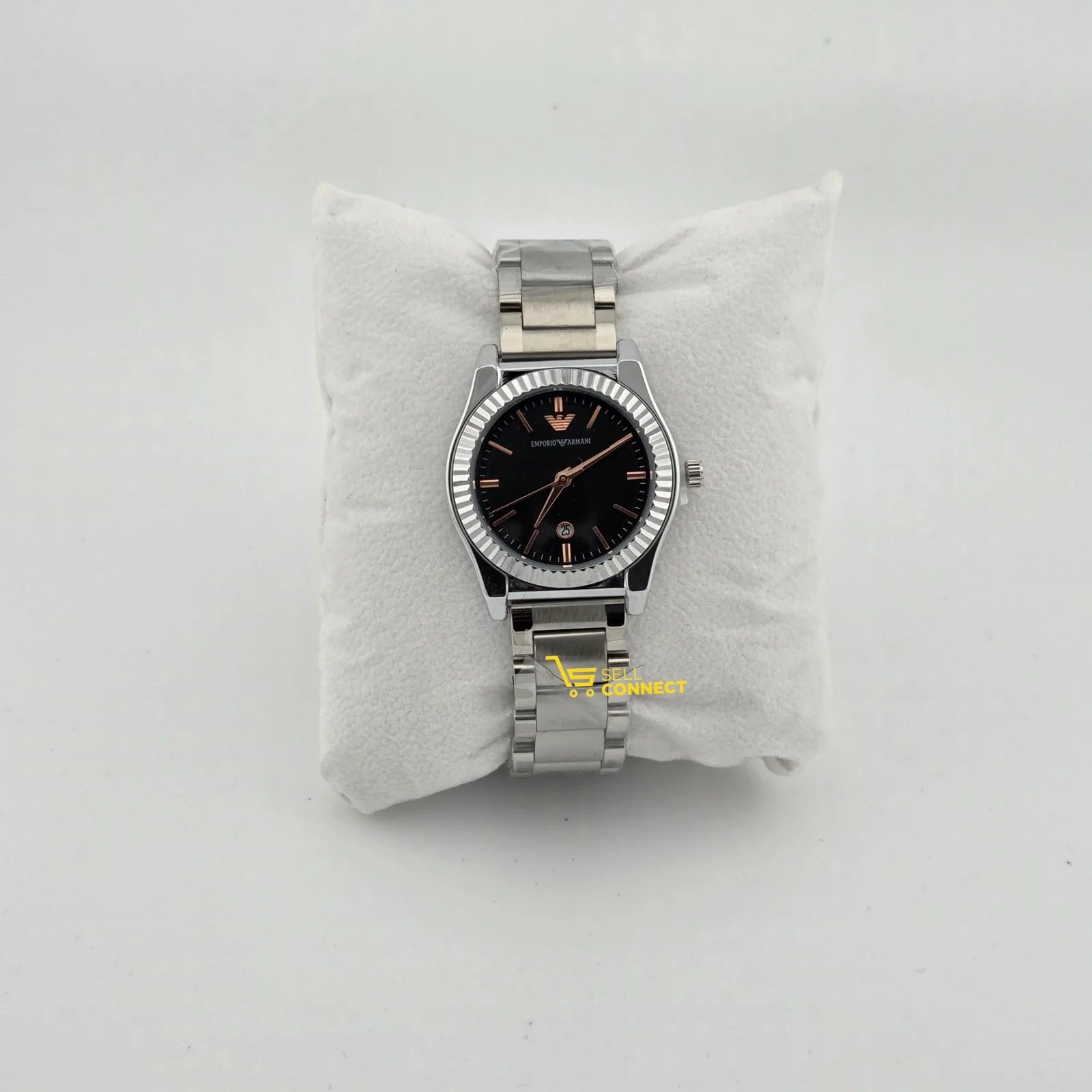 Silver ladies stainless steel watch