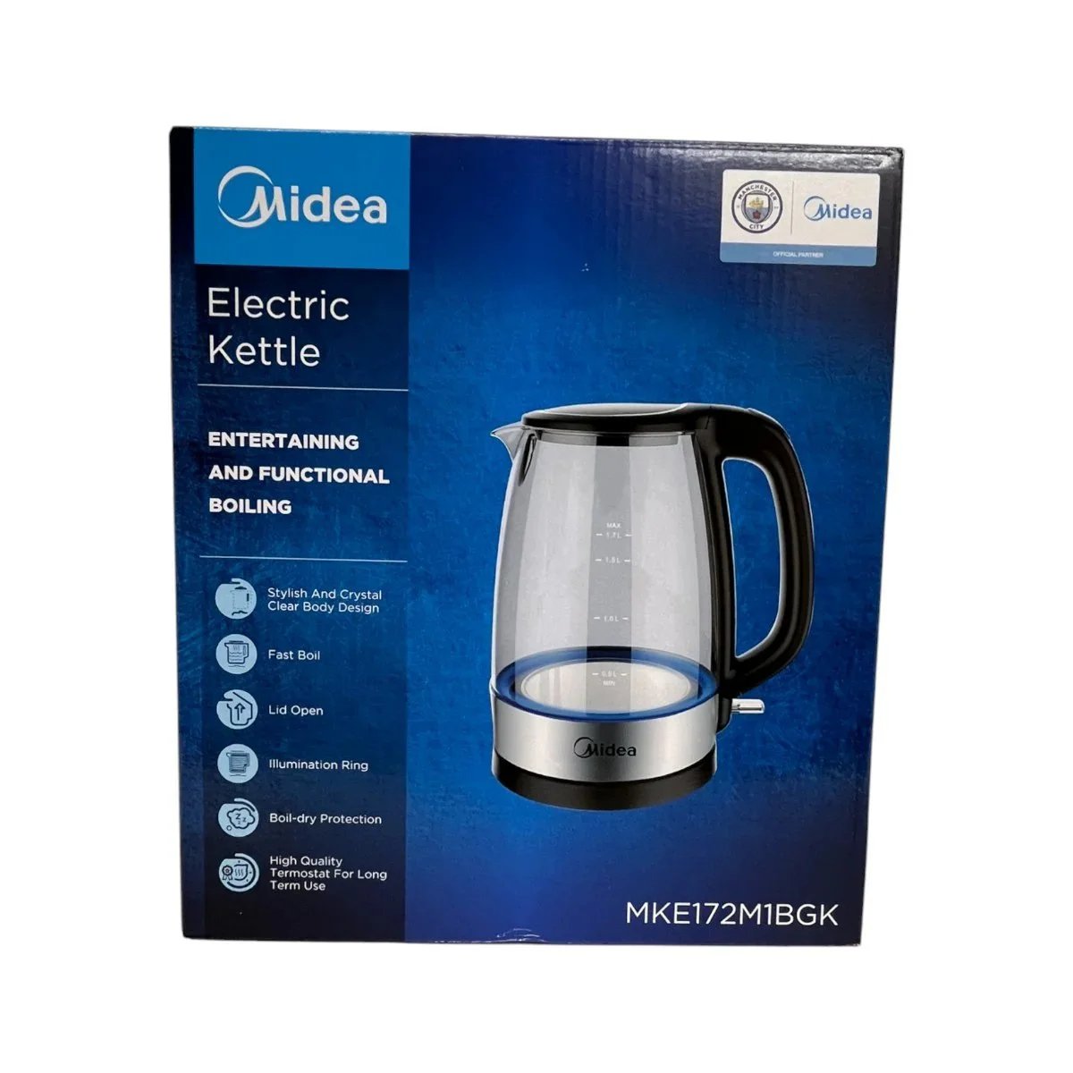 Midea Glass Electric Kettle (1.7L)
