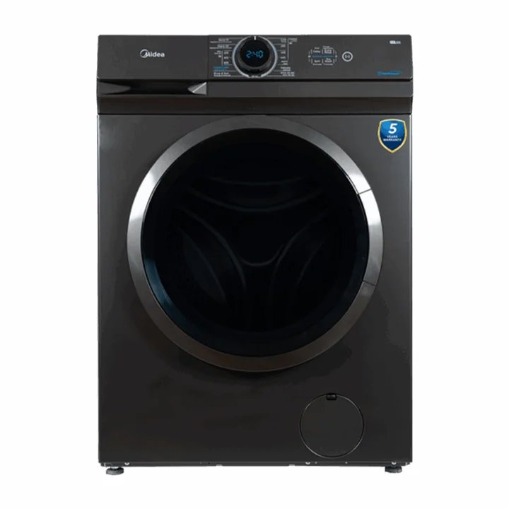 Midea 10kg Front Loader Washing Machine Inverter 1400rpm – Titanium