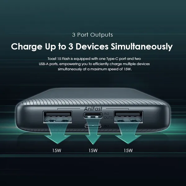 oraimo Toast 15 Flash 10000mAh Fast Charging Power Bank
