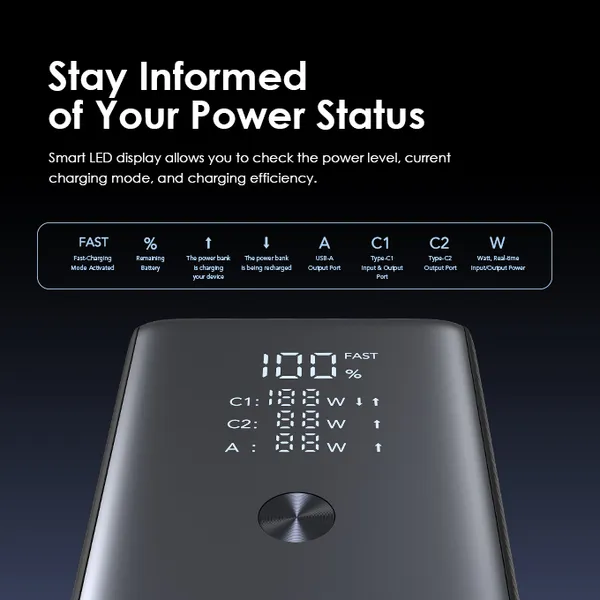 oraimo PowerJet 130 27600mAh 130W Power Bank