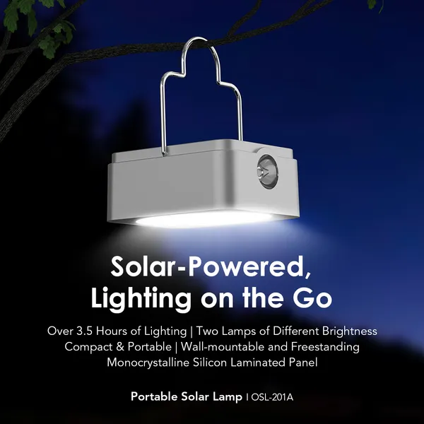 oraimo SmartLamp Solar 2Pcs 450mAh Smart Lamp Solar
